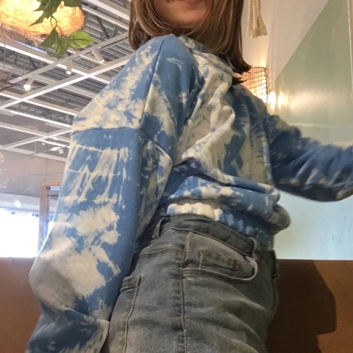 Blå midjetröja - 90