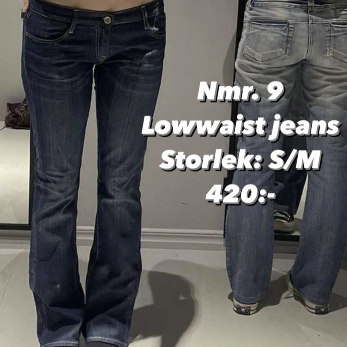 Lågmidjade jeans