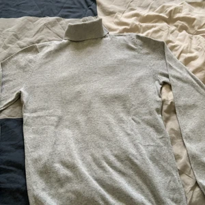 Turtleneck - Grå turtleneck, storlek: XS, 100% bomull 