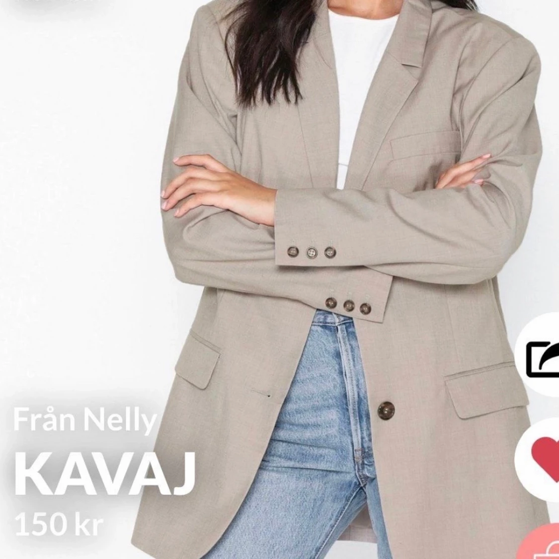 Oversized kavaj  - 90