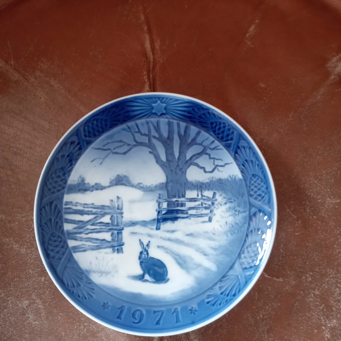Jultallrik Royal Copenhagen Hare år 1971 . - 90