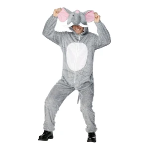 Elefant dräkt  - En elefant dräkt! Endast använd en gång. 🐘 mjukt tyg, dragkedja och luva. Toppen inför halloween. 