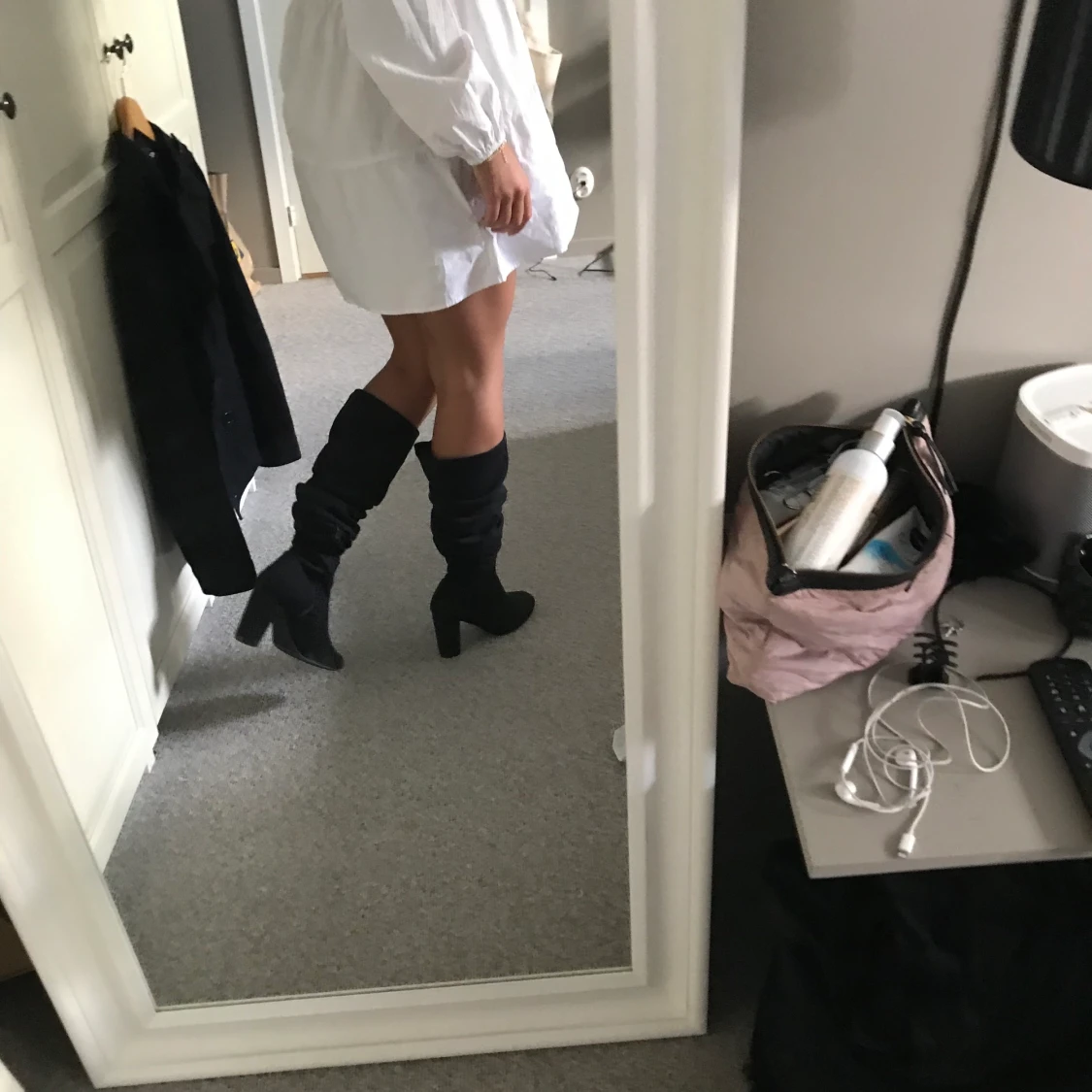 Svarta boots / stövlar klackar - 91