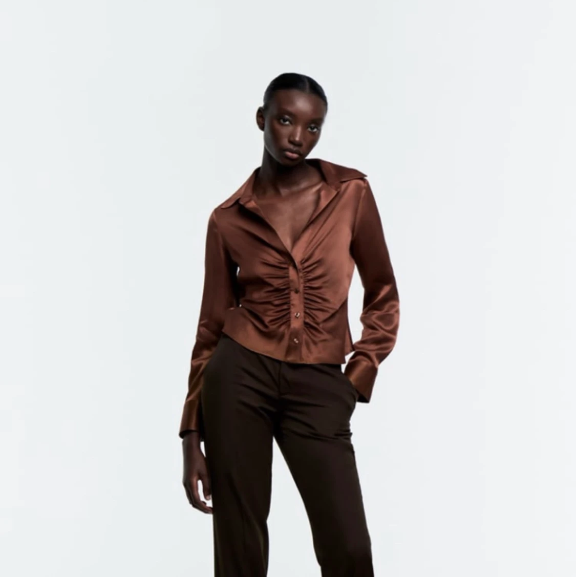 Satinskjorta från zara - 90