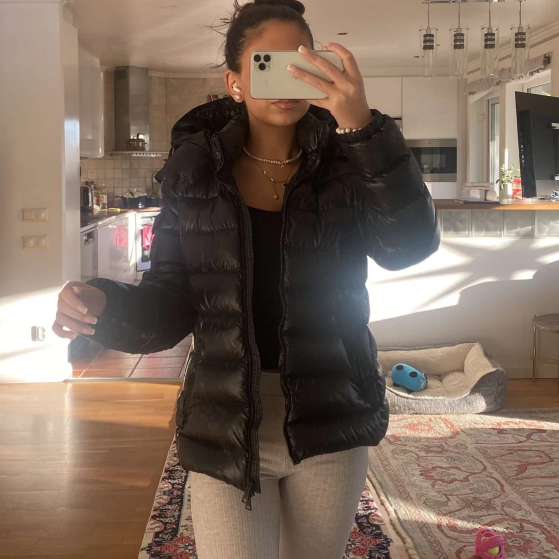 Moncler Bady short down jacket - svart - 90