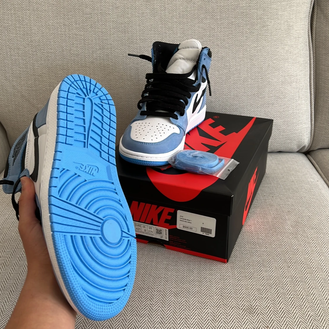 AIR JORDAN 1 HIGH UNIVERSITY BLUE - 91