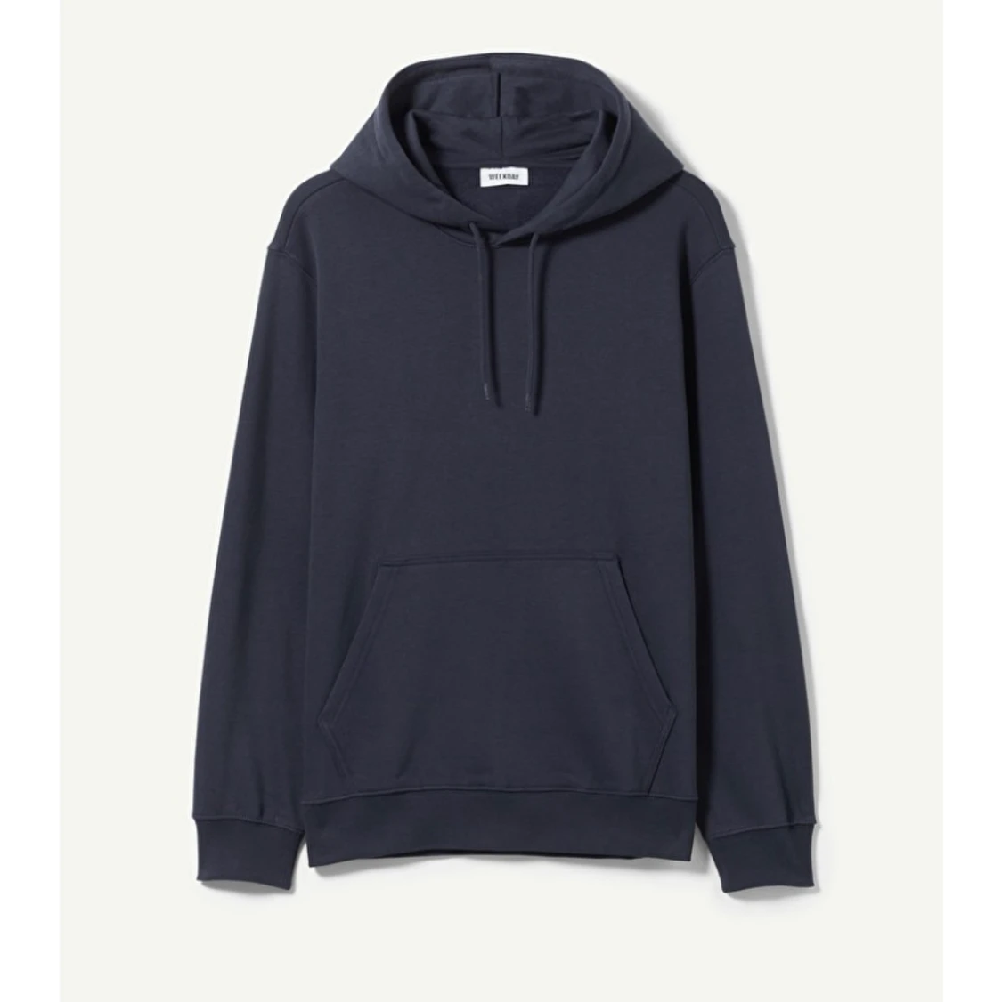 Weekday blå hawk hoodie strl L