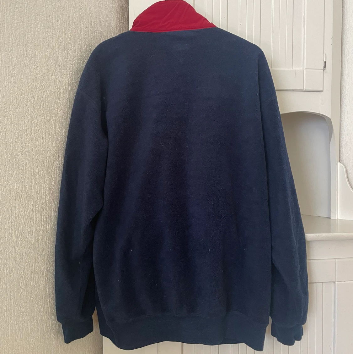 kofta med half zip, strl L - 90