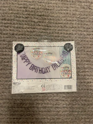 Nya ballonger /girlanger - Nya ballonger med rolig text samt girlang