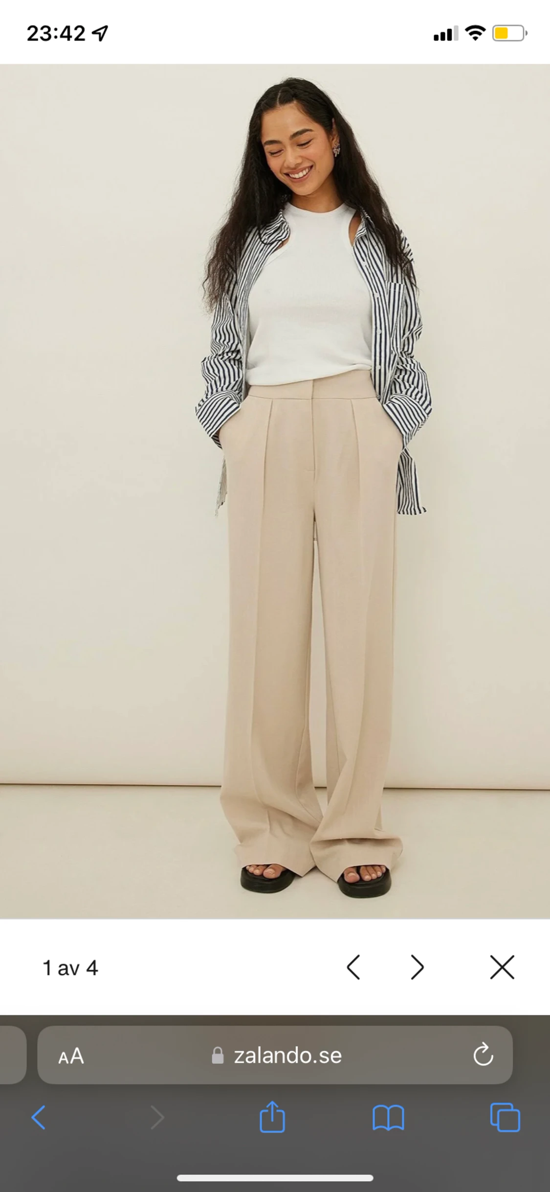 Byxor i ullblandning// oanvända