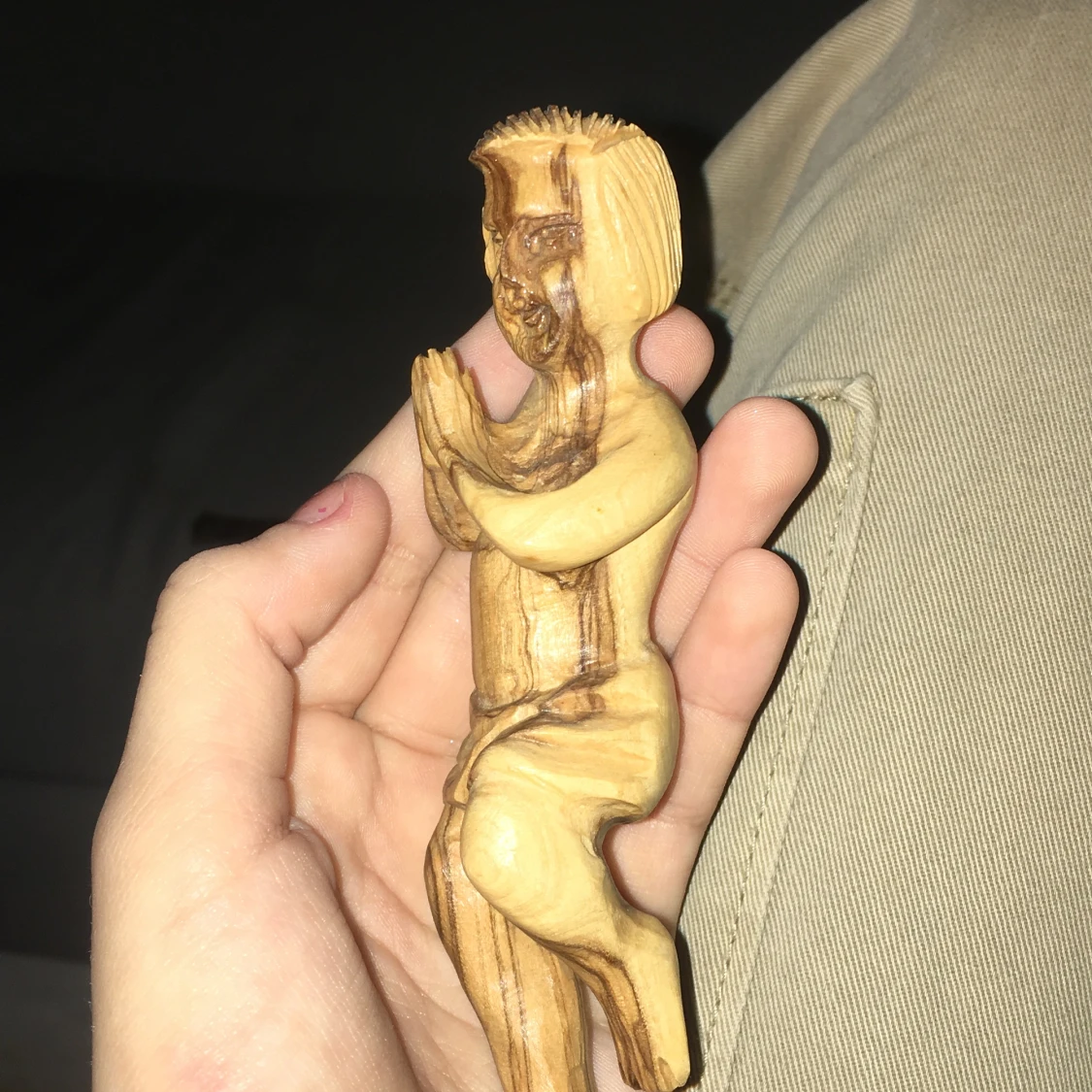 Jesus barn gjord i trä - 91