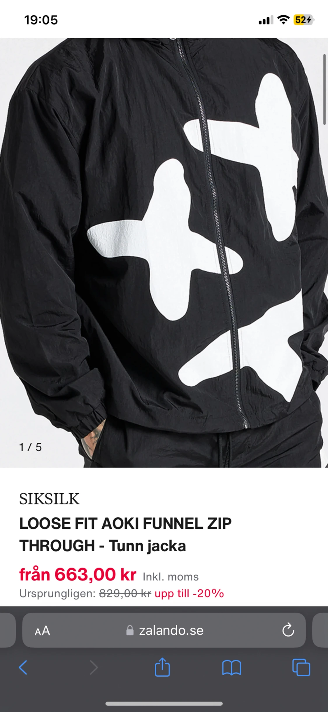 Aoki Funnel zip (tunn jackak) - 90