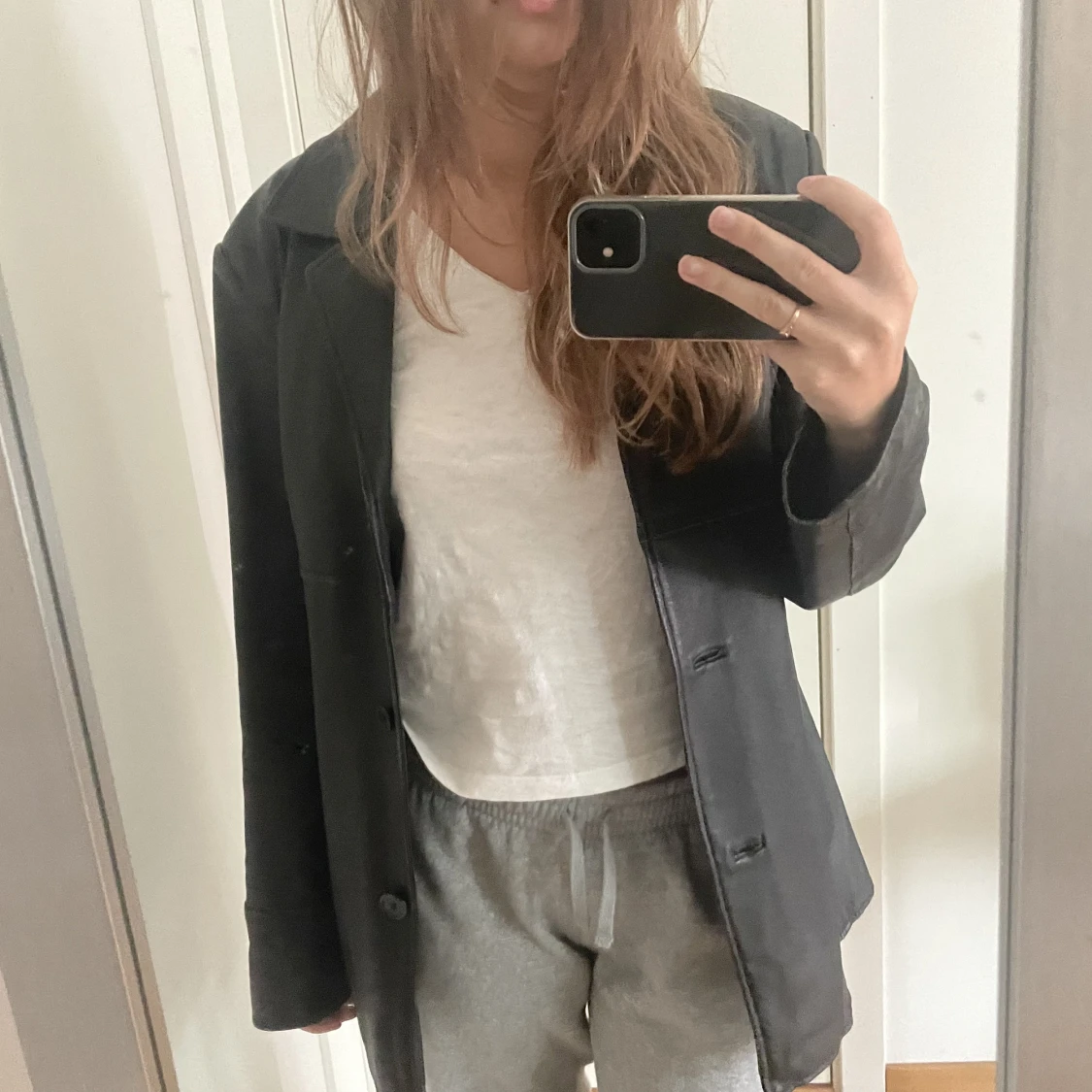 Vintage läderjacka - 90