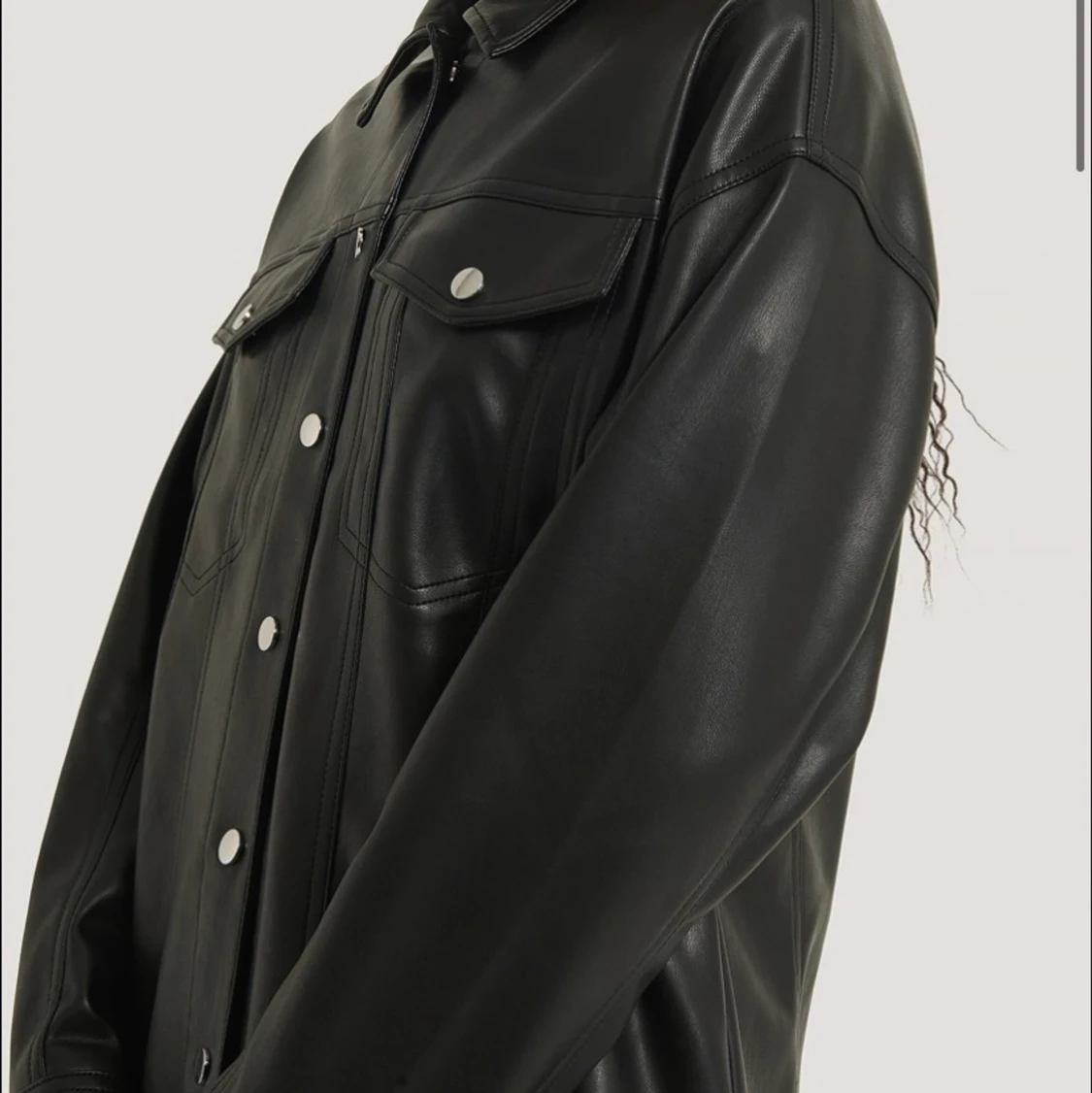 Oversized Pu-jacket - 90