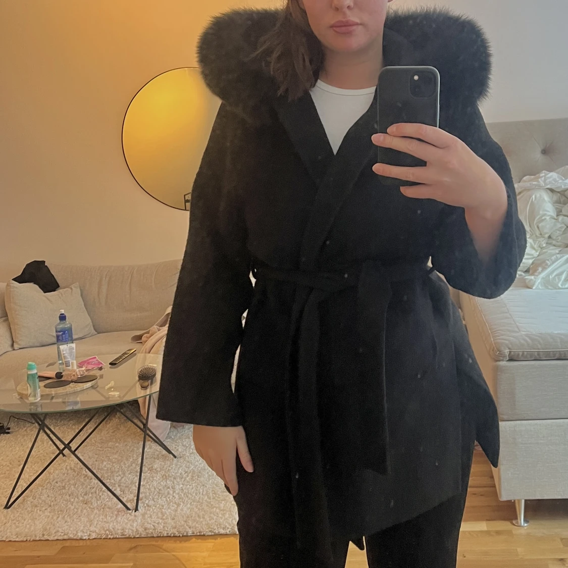 Kappa med pälskrage