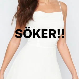 Vit klänning  - SÖKER DENNA KLÄNNINGEN IFRÅN BUBBLEROOM I STORLEK 36 !!