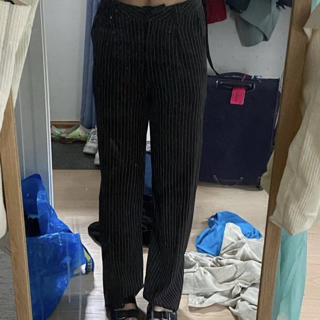 Randiga kostymbyxor  - 90