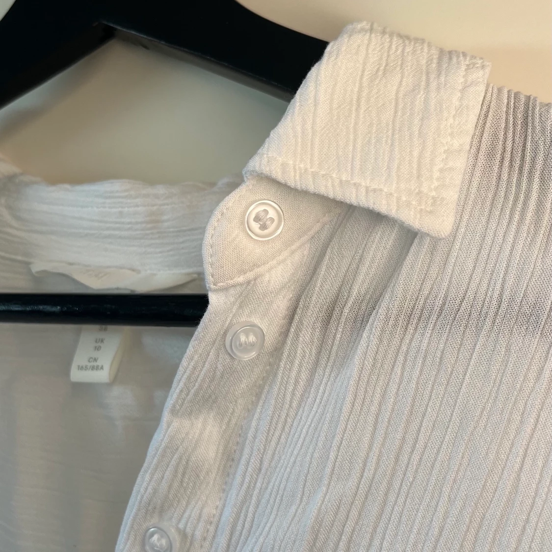 Vit knytblus/skjorta - 91