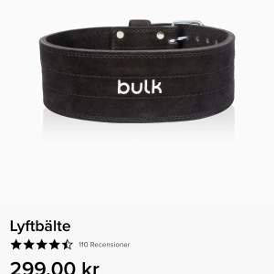 Råkade beställa två bälten så säljer det andra. Helt oanvänt. Man står själv för frakten (nypris 299kr+49kr frakt=348kr om man beställer från bulks hemsida 