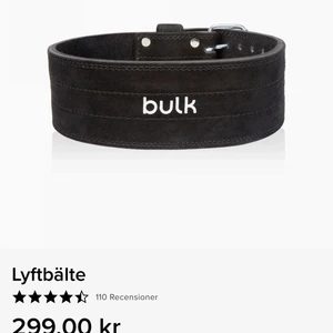 Bulk bälte - Råkade beställa två bälten så säljer det andra. Helt oanvänt. Man står själv för frakten (nypris 299kr+49kr frakt=348kr om man beställer från bulks hemsida 