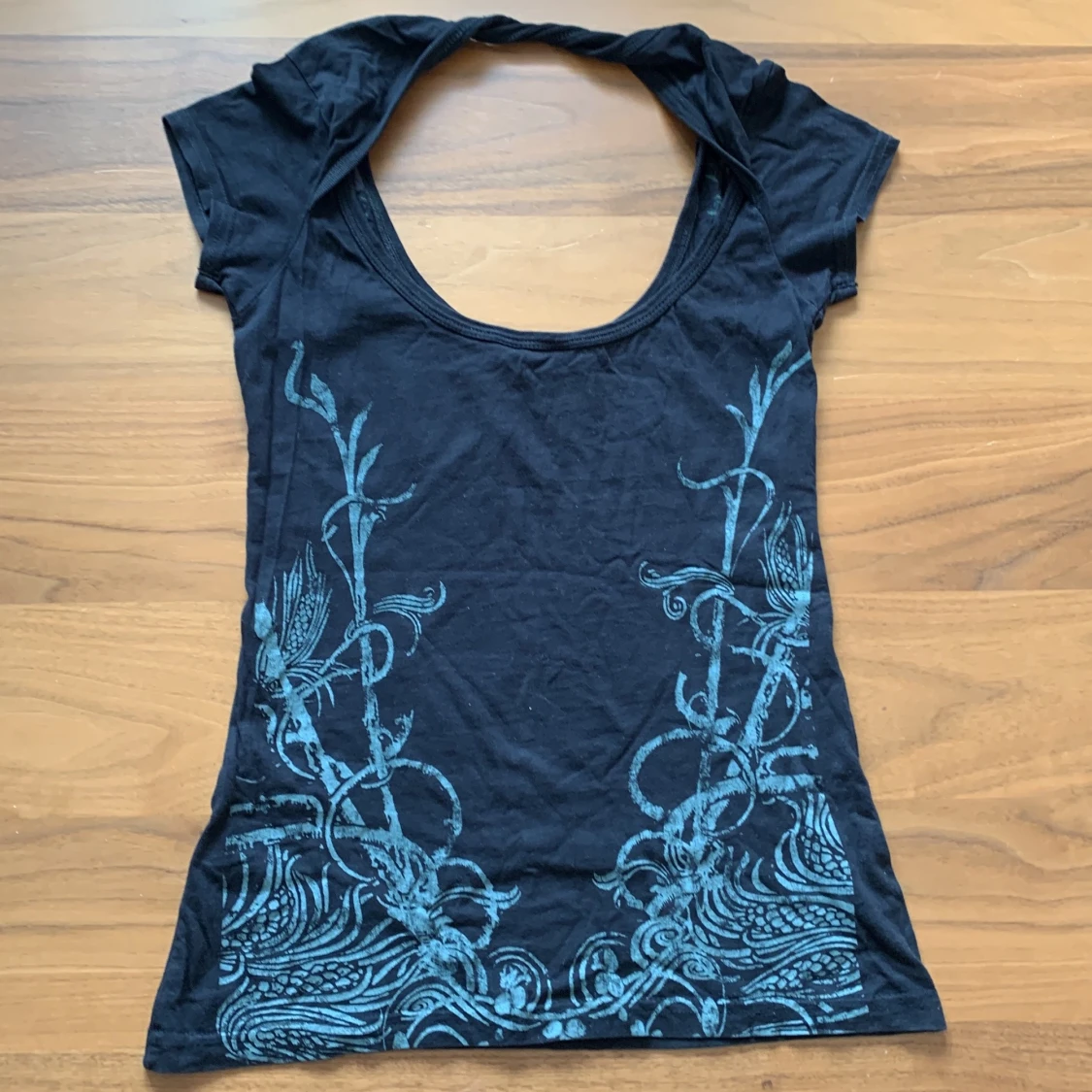 GuessJeans Linne, S/P, Svart med blommor - 90