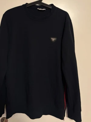 Prada tröja - Retro prada tröja med Zips på sidan mörk blå 