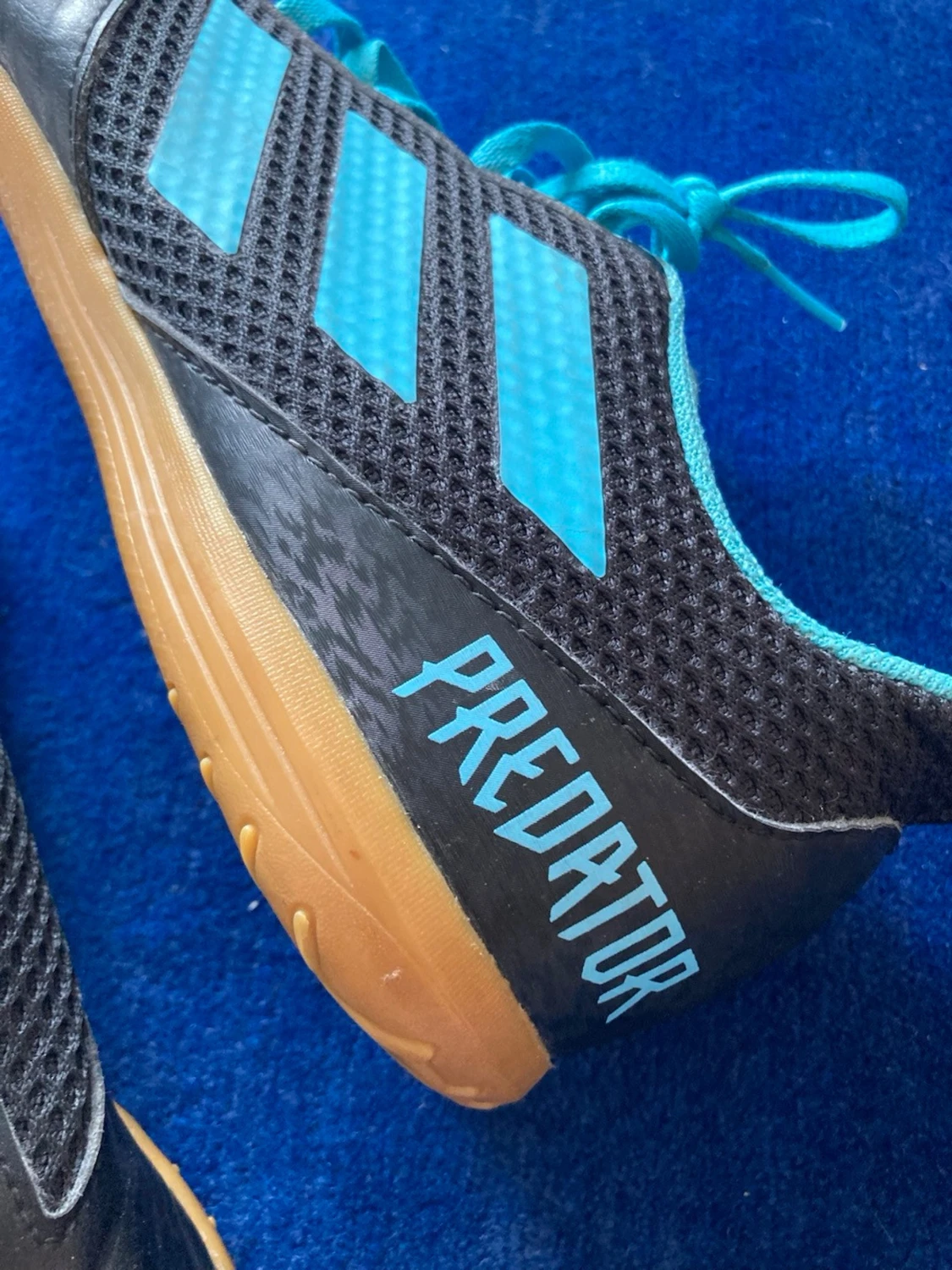 Adidas Predator svart/blå inomhussko - 1