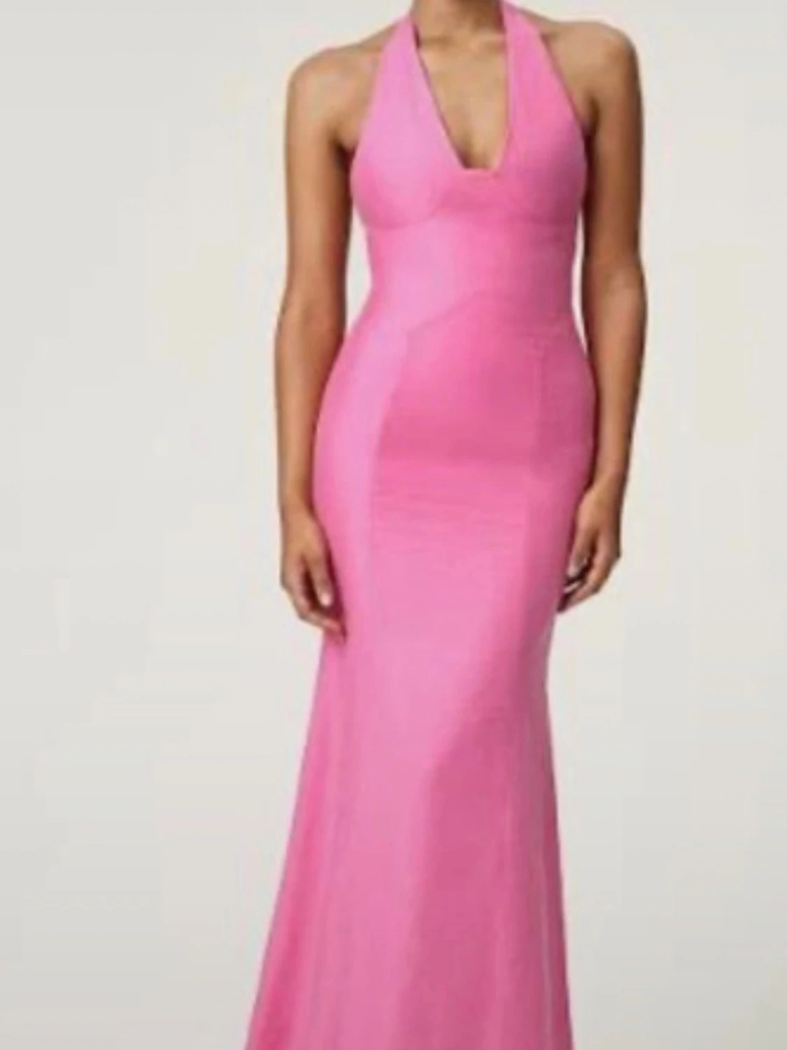 Adoore Andora Halter Dress Hot Pink Stl. 32 - 4