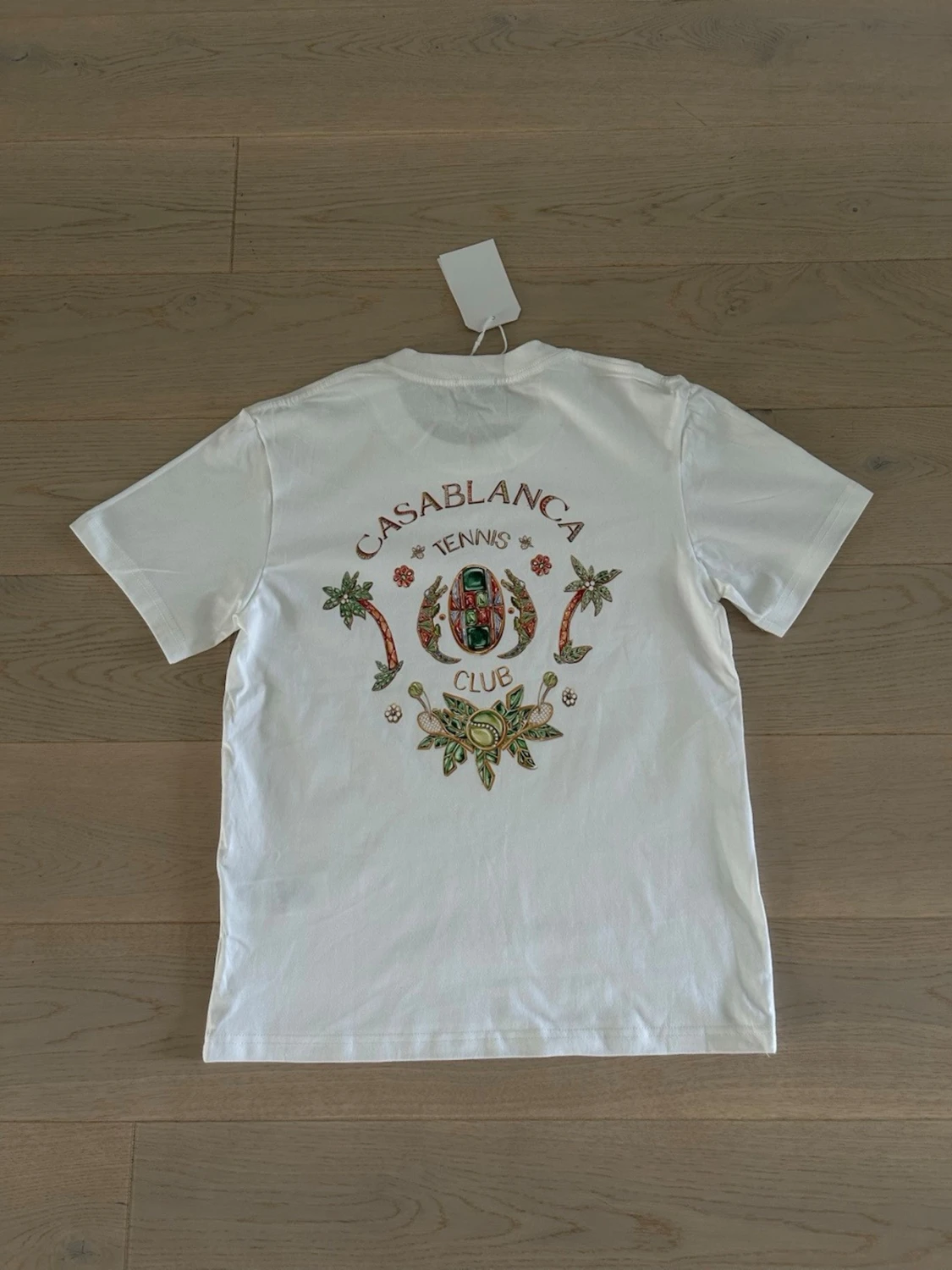 Vit Casablanca t-shirt med tryck - 1