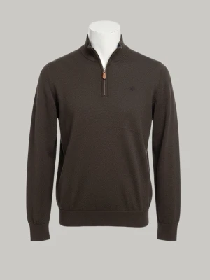 Morris Half-Zip Merinoull - 📏 Storlek: Står XXL, men sitter som S/M (krympt i tvätten) 🎨 Färg: Brun 🏷️ Märke: Morris 👌 Skick: Mycket bra – endast krympt i tvätten  📦 Skickas snabbt och välpackat! 💬 Skriv gärna vid frågor eller funderingar!