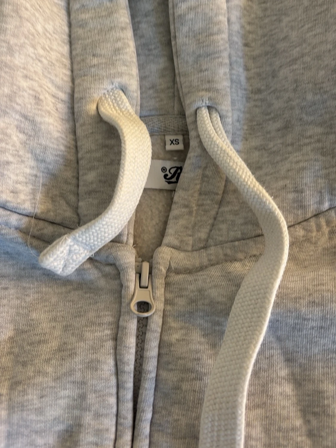 Ljusgrå zip-hoodie - russemerch - 1