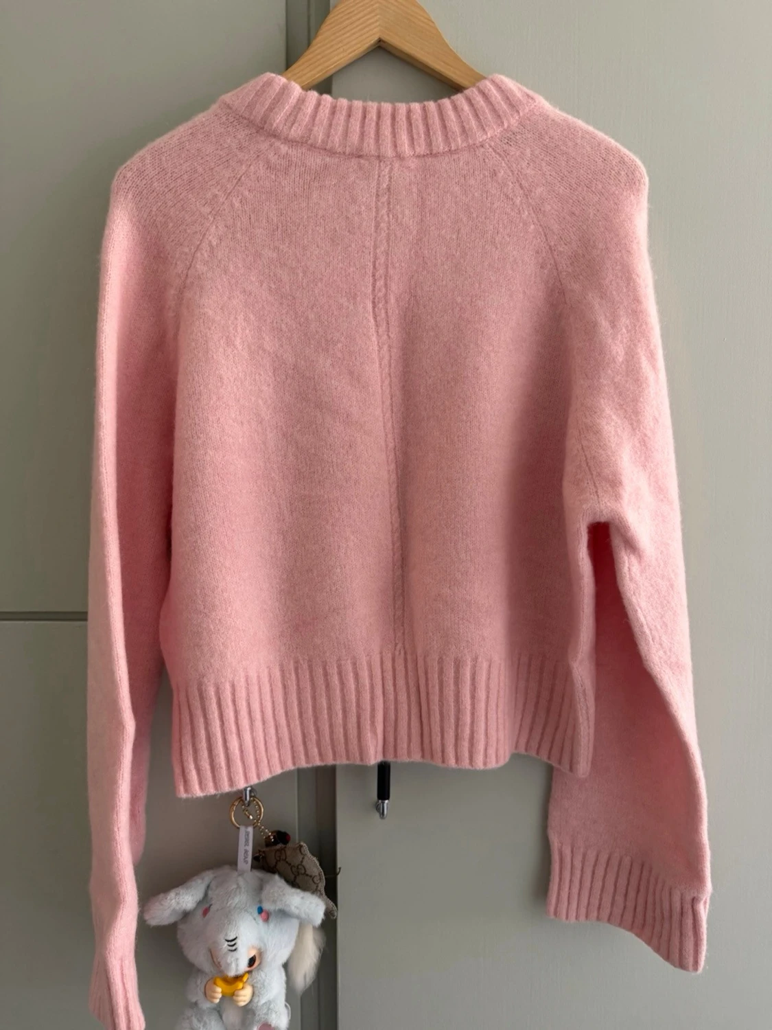 Ljusrosa stickad tröja SEZANE  - 1