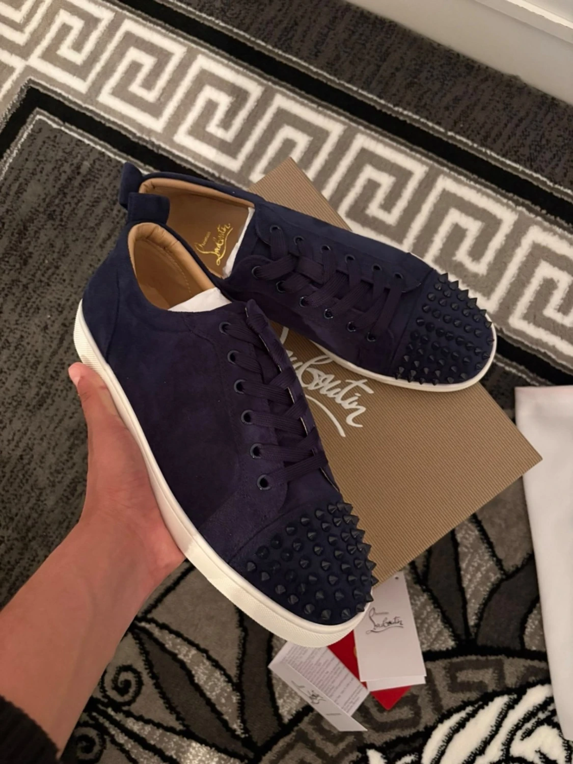 Mörkblå christian louboutins - 1