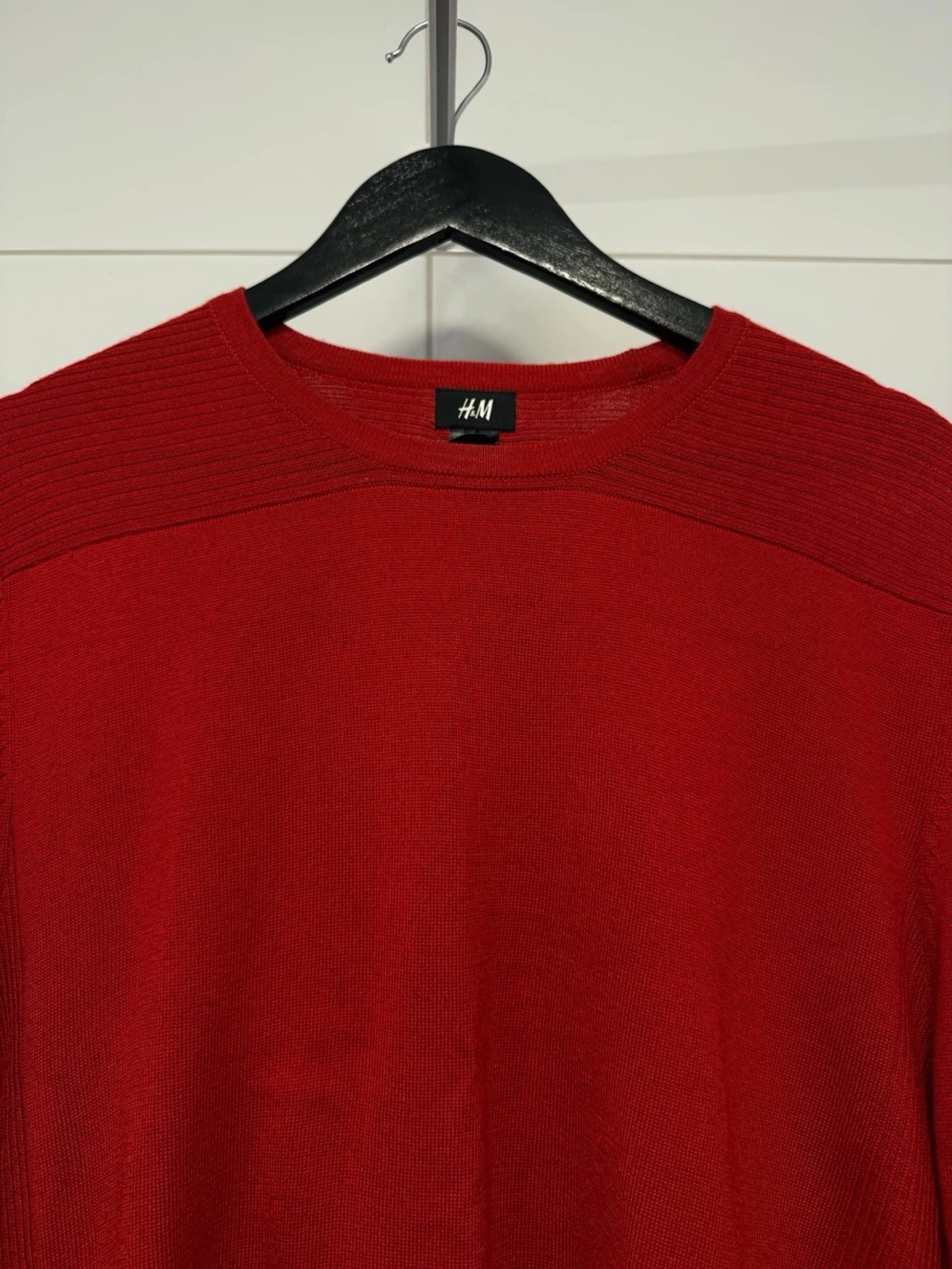 Röd stickad tröja från H&M - 2