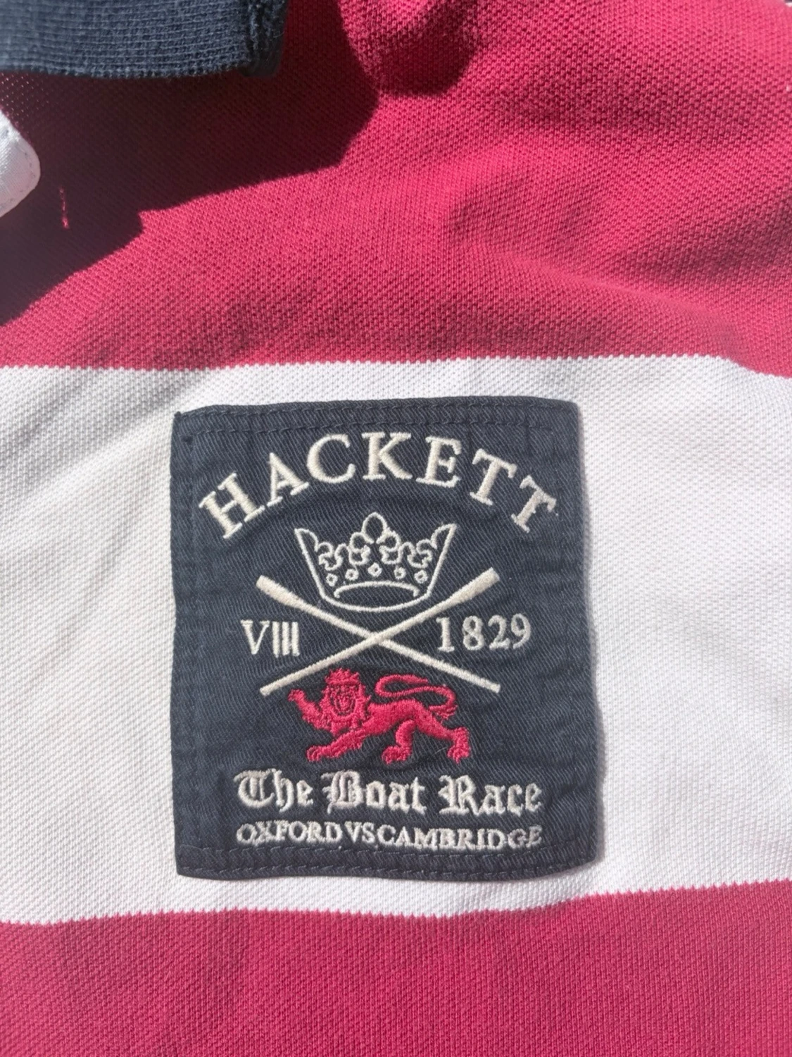 Randig rugbytröja från Hackett London - 2