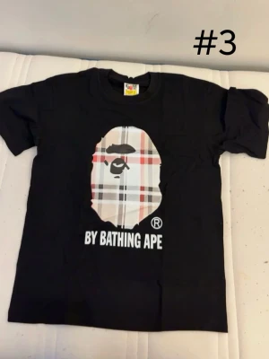 BAPE T-Shirt Svart #3 - Storlek: S, helt ny aldrig använt. Startpris: 300kr