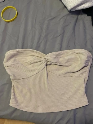 Ljusbeige ribbad bandeau tubtopp