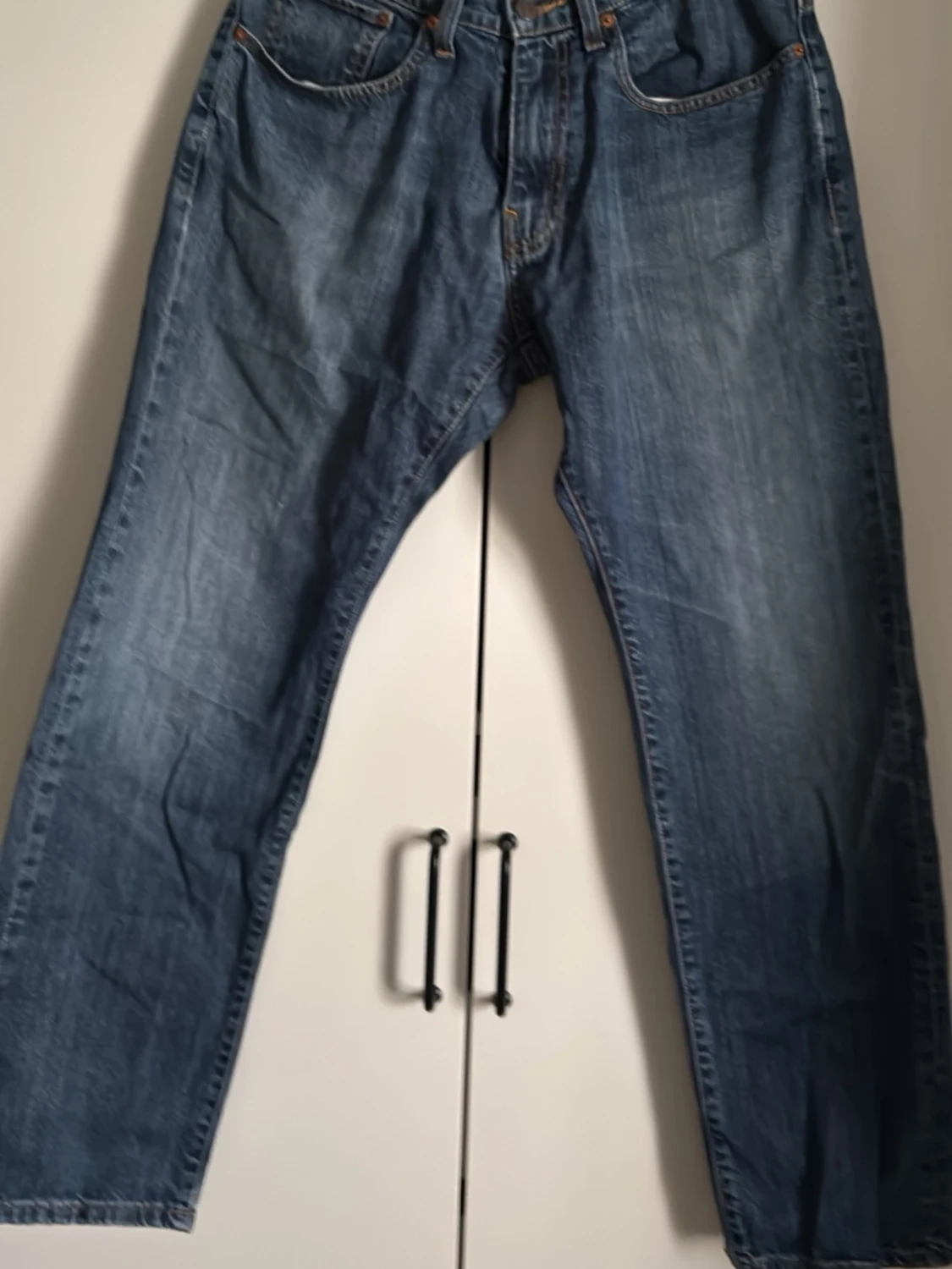 Blå raka jeans från Grant - 1