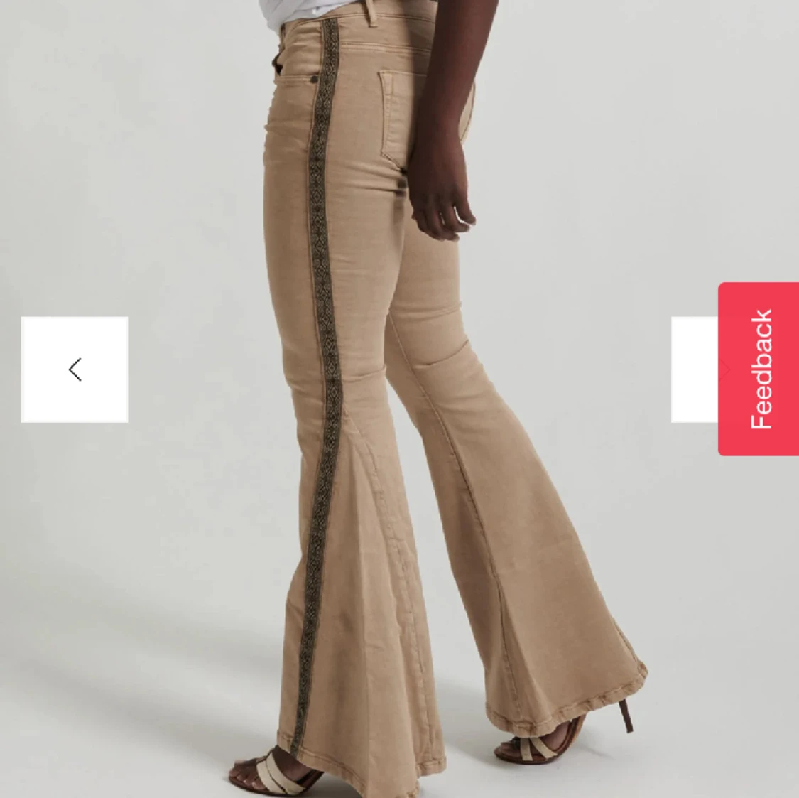 Lågmidjade extrem flare bootcut jeans - 91