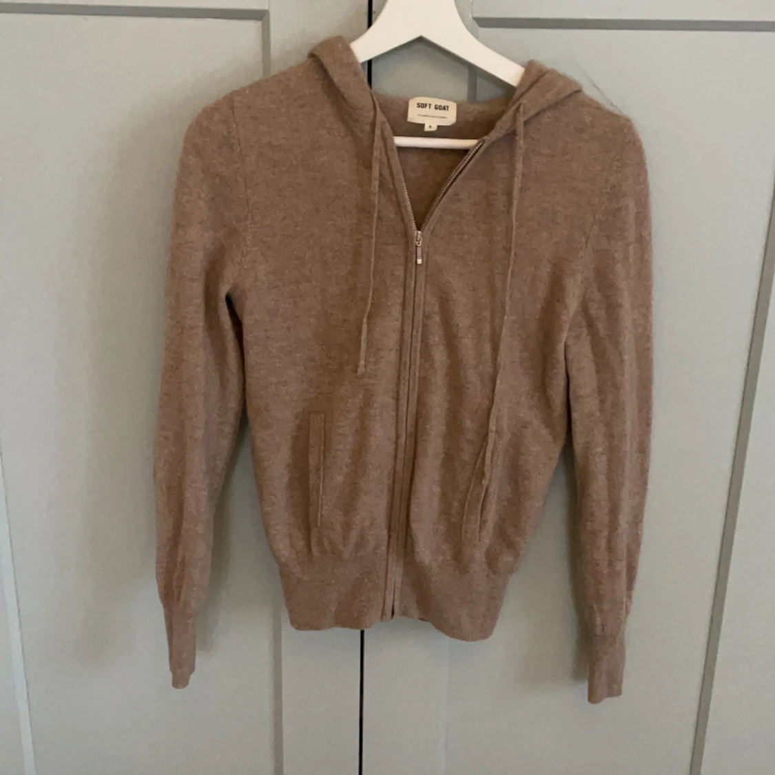 Beige kaschmir hoodie