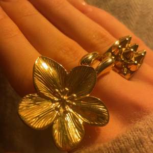 Säljer denhär söta ringen från ett smyckesföretag på instagram med en blomma på pga att den tyvärr var för stor för mig💕