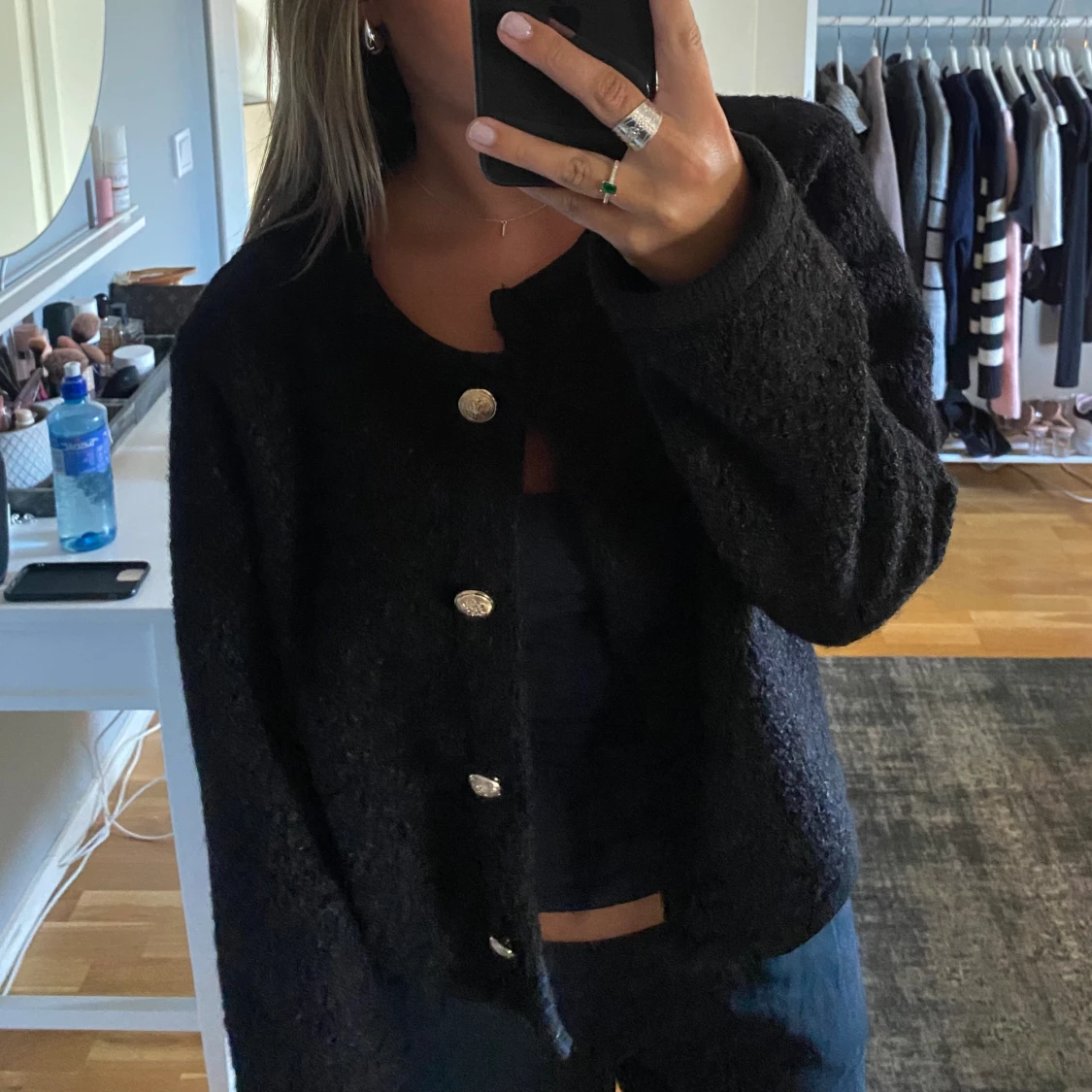 Svart kofta/jacka  - 90
