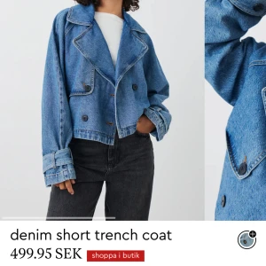 Jeansjacka  - Jeans kappa från Ginatricot, strl S. Slutsåld online, köptes för cirka en månad sedan och är helt ny.🥰