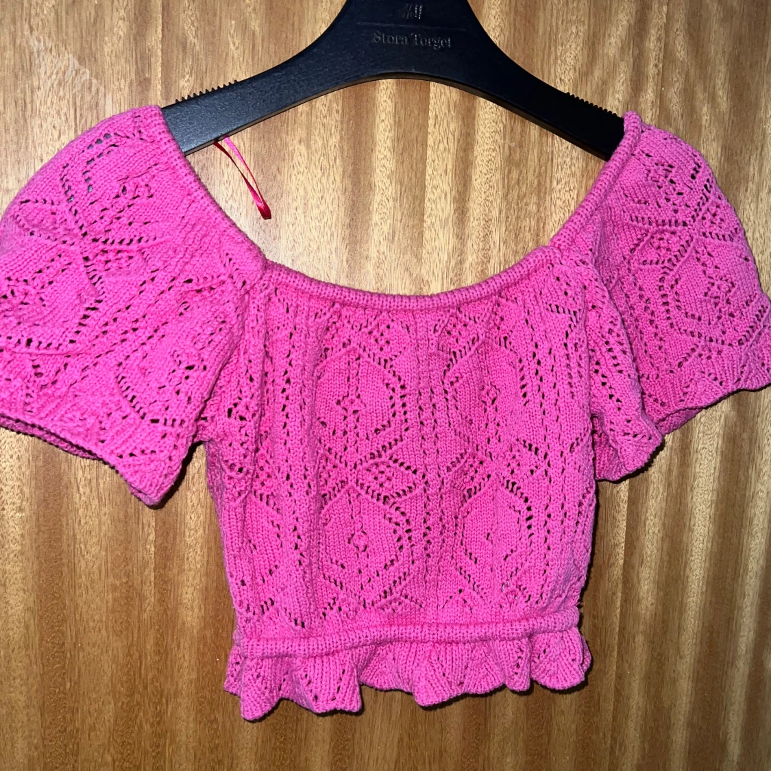 Söt rosa Virkad topp - 91