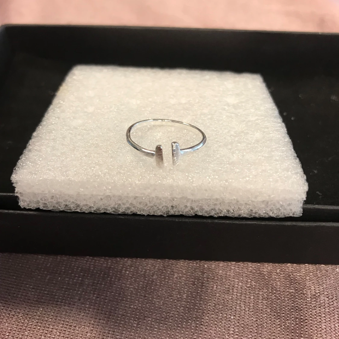 925 Silverpläterade Ring  - 90