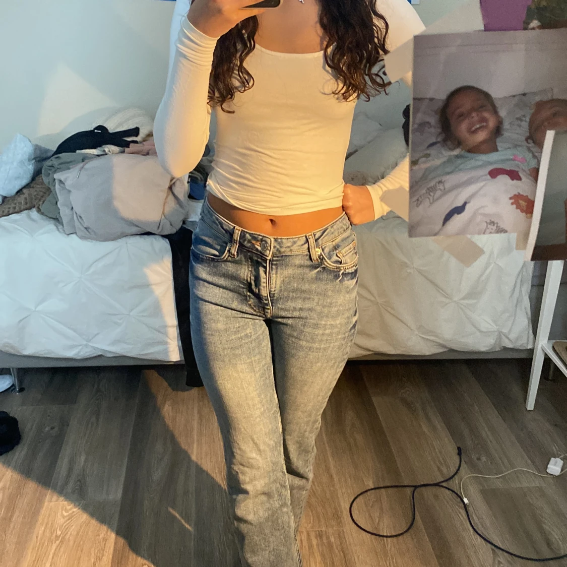 Jättefina jeans från J. Lindeberg, säljer pga för små🩷 - 90