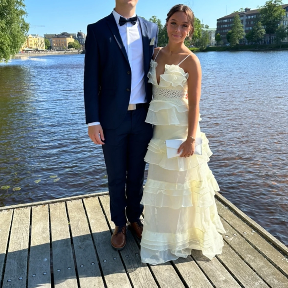 Ljusgul balklänning