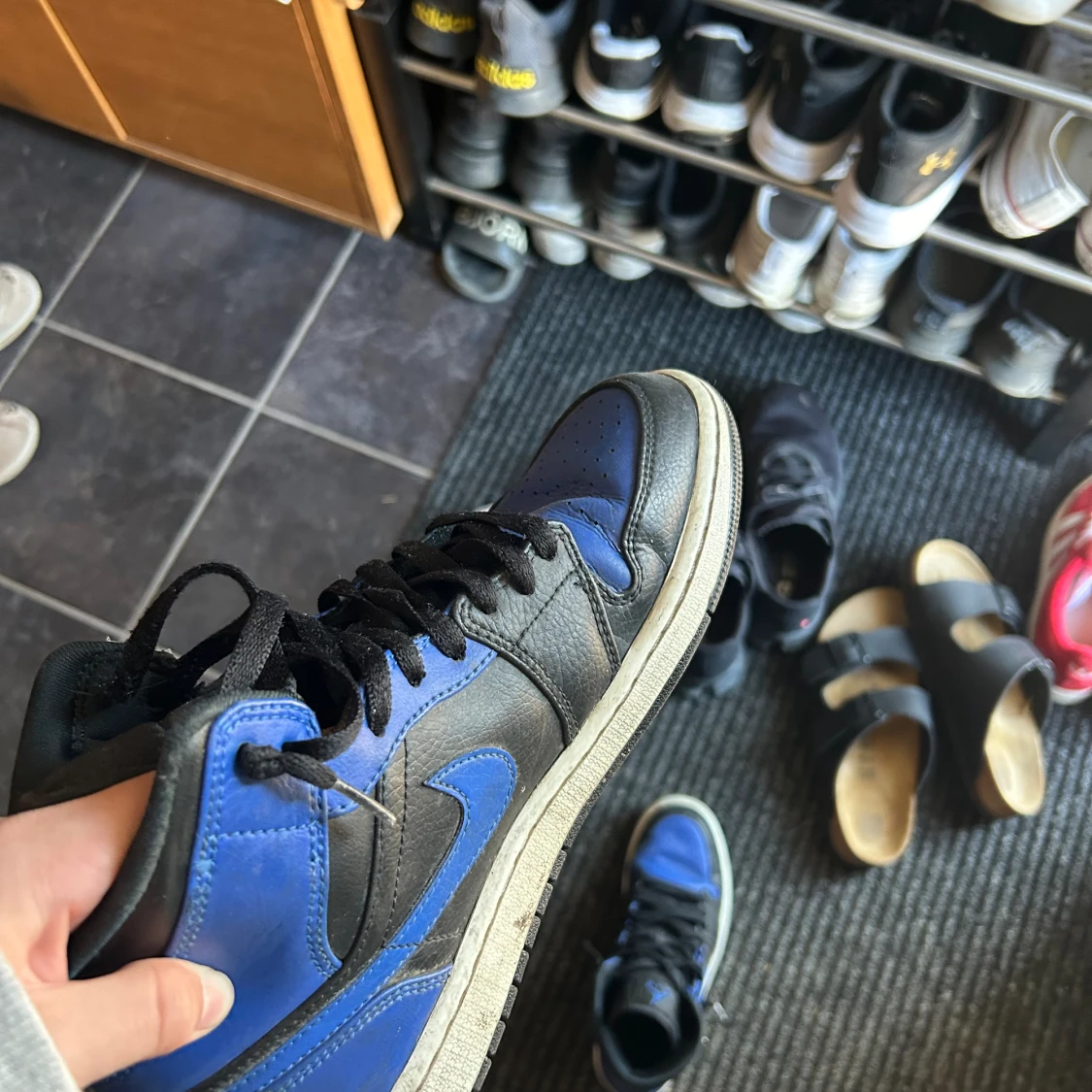 Blå jordan 1 mid - 90