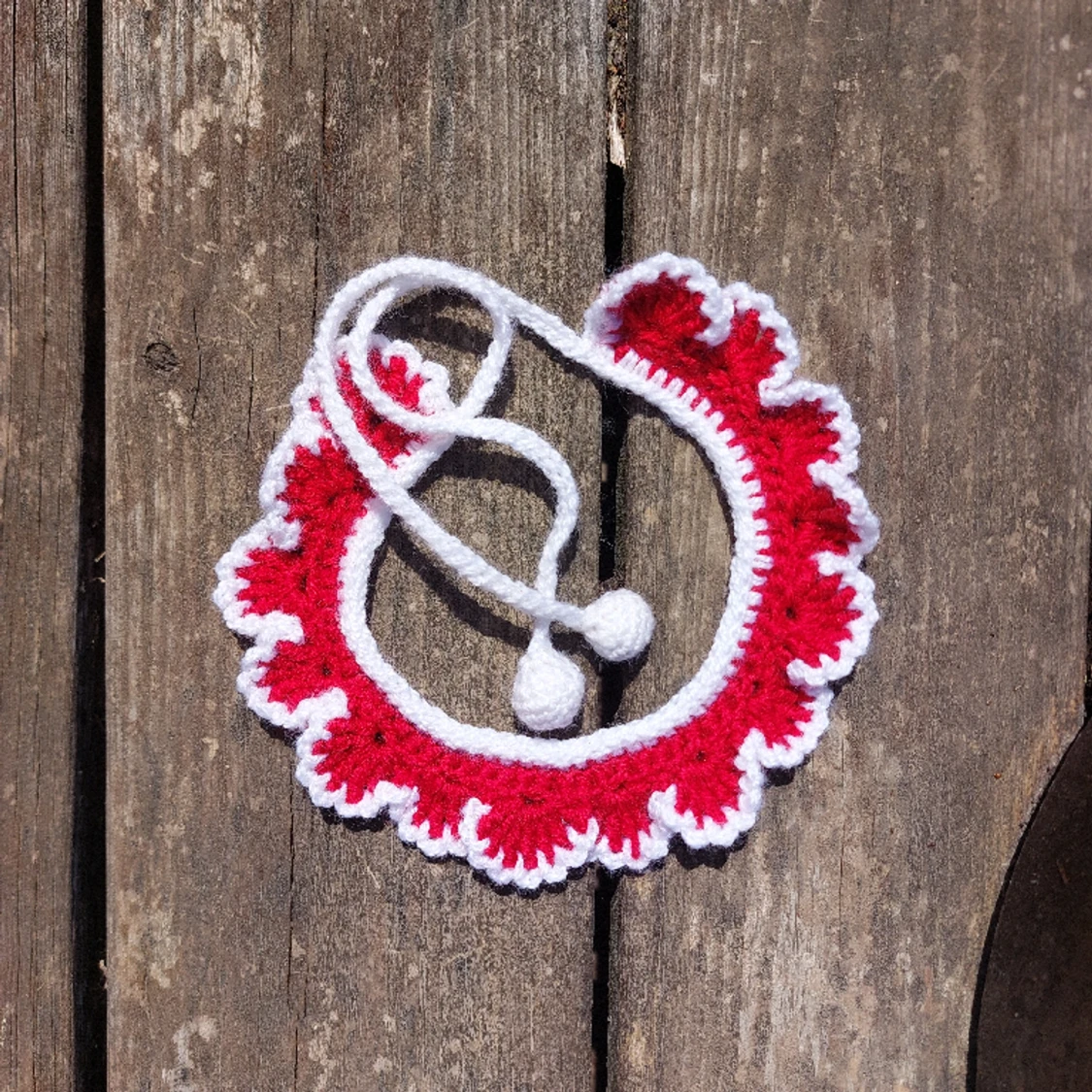 Röd clown choker  - 91