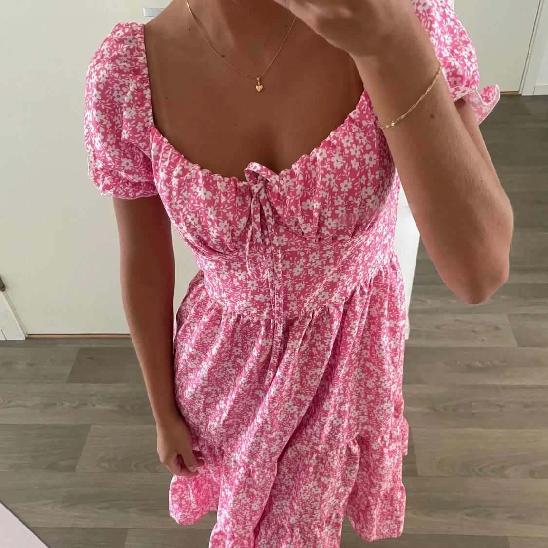 Rosa somrig klänning - 90